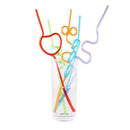 Children's curly party straws, crazy party straw curling novel straws, for