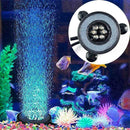 6 LED Submersible Bubble Light Air Stone For Aquarium Curtain Fish Pump Tan Q0D0