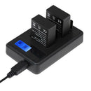 GoPro Dual Battery Charger for HERO5+/HERO6 AHDBT-501  With USB Cable For Travel
