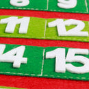 Christmas Non-Woven Fabric Calendar Hanging Countdown Calendar Door Wall Wi U8U7