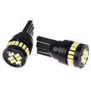 2X T10 3014 57SMD 24 LED Car CANBUS Error Free Wedge Light Bulb Wh FmTEUS