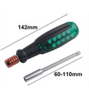 Multitool Screwdriver Set 10 In 1 Phillips Slotted Screwdriver Bits For Hom