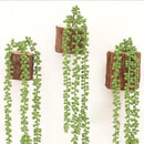 8x Artificial Plastic Flowers Hanging Plant for Garden Wedding Yard Decor