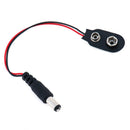 5Pcs 5.5*2.1MM 9V Battery Snap Power Cable to DC Clip Male Line Adap FT