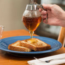 5.75in/14.5cm Acrylic 1Cup Bee Hive Honey Syrup Dispenser Jar With Stand