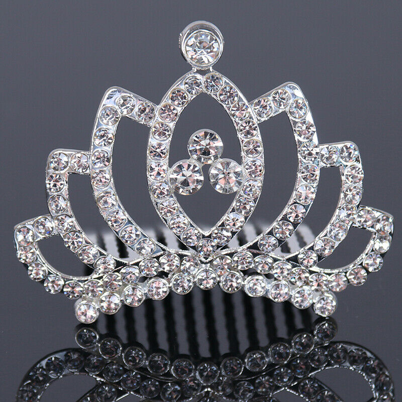 Kids Girls Princess Hair Comb Party Crown Headband Crystal Hair AccessoriJB C Gw