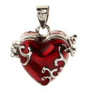 2Pcs Heart Keepsake Urn Pendant Cremation Charms for Ashes Human Pet Waterproof