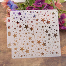 Reusable stars Stencil Airbrush Art DIY Home Decor Scrapbooking Album CraftXP