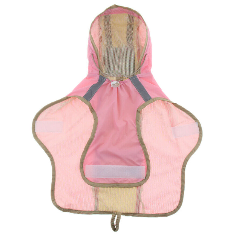 Pet Dog Waterproof Raincoat Jumper Clothes Puppy Cat Coat Winter Rain pink