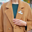 Retro Letters Keyboard Pin Brooches Creative Badges Unisex Jewelry Gifts