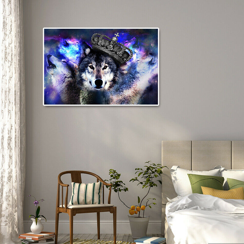 1000pcs DIY Jigsaw Paper Puzzle Fierce Wolf Animal Picture Room Decoration