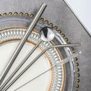 Reusable Stainless Steel Coffee Tea Straw Set with Cleaning Brush Spoon