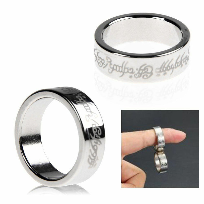 Magic Strong Magnetic Ring Magnet Coin Finger Magician Trick Props Show LJ