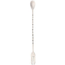 5 PCS Double Head Stainless Steel Bar Cocktail Shaker Mixing Spoon with For X4D1