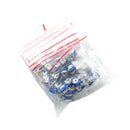 65 Unids Rm063 Vertical Azul Blanco Ajustable Kit De Resistencia De 100 Ohm