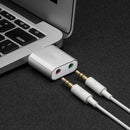 External Stereo Audio Sound Card Usb To 3.5Mm Jack Aux Headset Adapter Repl