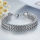 Stainless Steel Cuban Curb Link Chain Bracelet Men Women Hip Hop Jewelry M&E