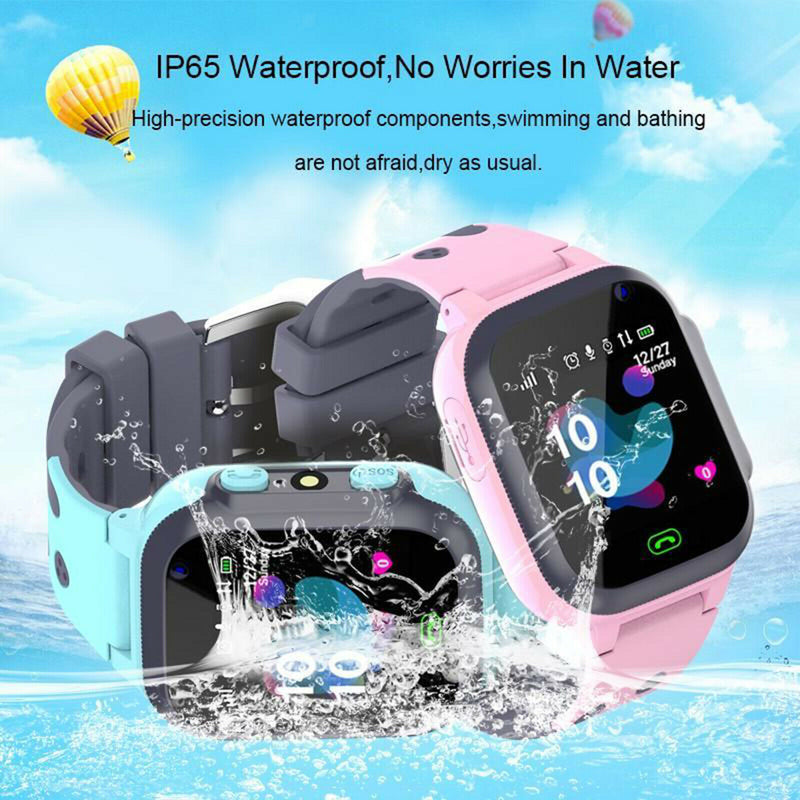 2Pcs Children Kids Tracker Smart Watch Phone Camera SOS Call for Age 4-12