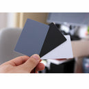 3 in 1 Pocket-Size Digital White Black Grey Balance Cards 18% Gray Card bidm  Ew