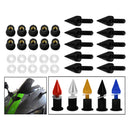 10x M5 Aluminium Alloy Motorcycle Windscreen Bolts Screws Nut Kit Golden