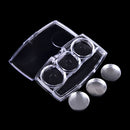 Empty 3Round Grids Eyeshadow Lipstick PowderBox Case Cosmetic Packing+Palette Kw