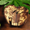 1Pcs Creative Handmade Natural Coconut Shell Bathroom Soap Dish Box Contain