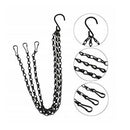 12x Garden Flower Pot Basket Replacement Hanging Chains Hanger Hooks Set