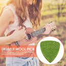 4mm Thickness Felt Solid Color Ukulele Picks Musical Instrument Fingerpicks