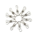 10Pcs Metal Clothes Pegs Stainless Steel Washing Line Hanger Photos Clip 3C