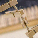 100x Mini Wooden Pegs Clothes Pins For Crafting Cardmade Tackle 25x3MM Tool L1L4