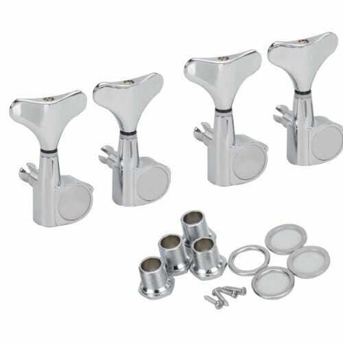 4 Pairs 4R Chrome Bass Tuners Machine Heads Tuning Pegs