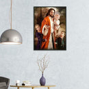 5D DIY Full Drill Diamond Painting Father Children Cross Stitch Embroidery