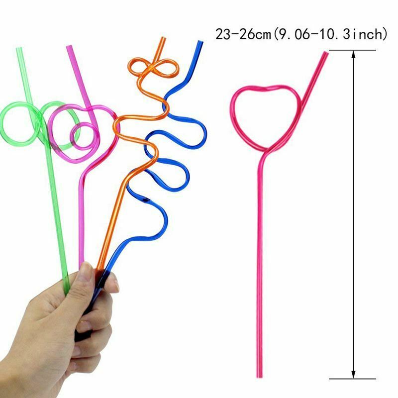 60pcs straws for a variety of beverages, parties, birthday parties, 10 diff X3J2