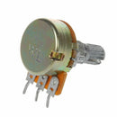 5pcs 5K ohm 6mm Split Knurled Shaft Single Linear Rotary Potentiometer