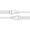 3.5mm AUX Male to 2 Female Headphone Mic Audio Y Splitter Cable for Laptop