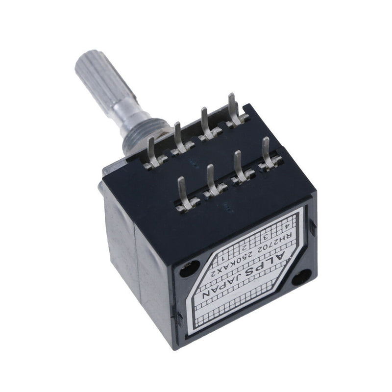 1Pc potentiometer 250K log alps audio amp volume control pot stereo w loudn â„–[
