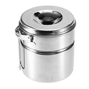 Portable Cooking Picnic Pot Pail Outdoor Camping Cookware Foldable Handle