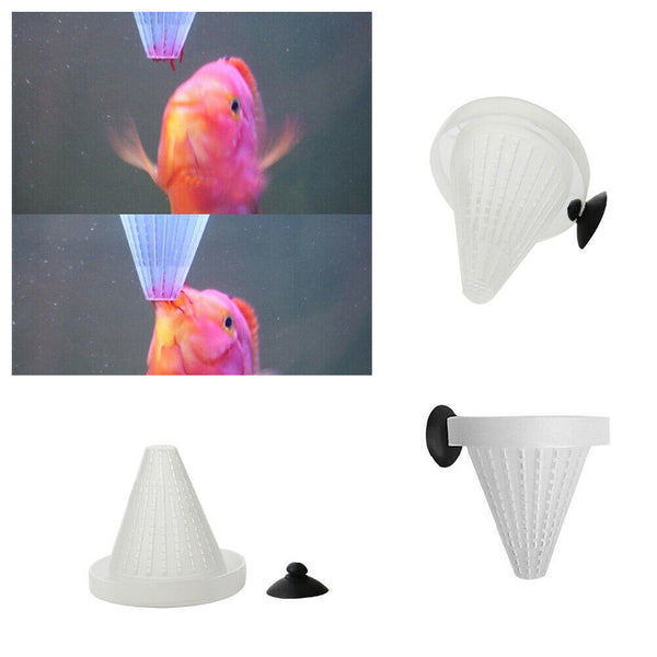 4pcs Automatic Fish Tank Tapered Shrimp Floating Multifunctional Red Worm Feeder