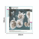 5D round diamond painting cute hedgehog dandelion cross stitch diamond pain B5L1