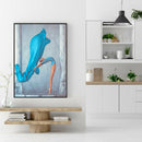 Acrylic Painting By Numbers DIY Blue Ballet Girl Hand Painted Picture Craft