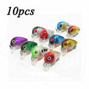 10Pcs Mixed Fishing Lures Kinds Of Minnow Fish Bass Tackle Hooks Baits Crankbait