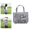 1pc Cat Shopping Tote Bag Big Canvas Handbag Shoulder Crossbody Bag Portable Gn
