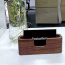 Wooden Business Id Card Holder Desk Name Card Stand B2Y8 Desktop Shelf Disp Q0U1