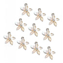10 Pieces Cute Flower Charm Pendant Beads DIY Jewelry Findings Wedding Decor