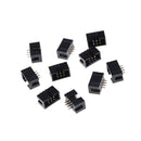 10PCS DC3-6P 2.54mm 2x3 Pin Straight Male Shrouded header IDC Socket A LJ