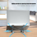 Ergonomic Aluminum Alloy Adjustable Height Tablet Stand Storage Laptop Holder