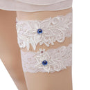 2pcs/set Women Wedding Leg Ring Garter White Lace Bride Garters Belt Fashion  3C