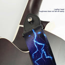 Leather Folk Guitar Strap Adjustable Belt Musical Instrument Parts (Flash) A