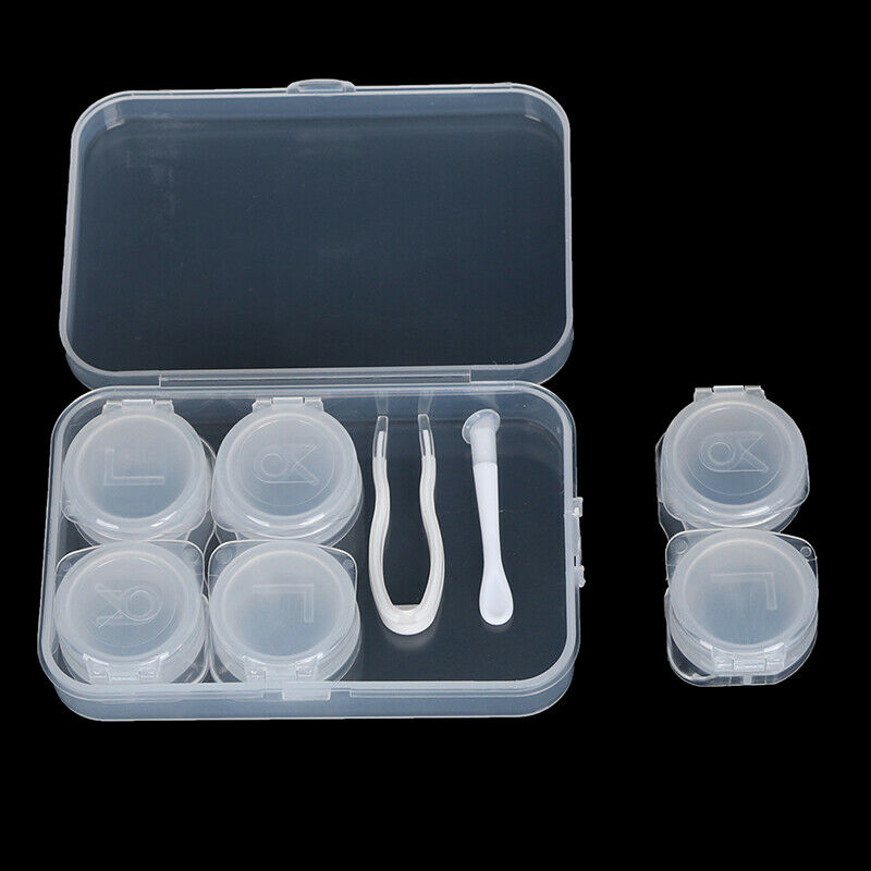 3 Pairs Contact Lens Case Myopia Glasses Mate Box Cosmetic Contact Storage B Hn