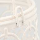 1Pcs White Hollow Holder Candlestick Tealight Hanging Lantern Bird Cage Vin X8M8